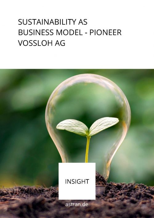 Sustainability as Business Model - Pioneer Vossloh AG